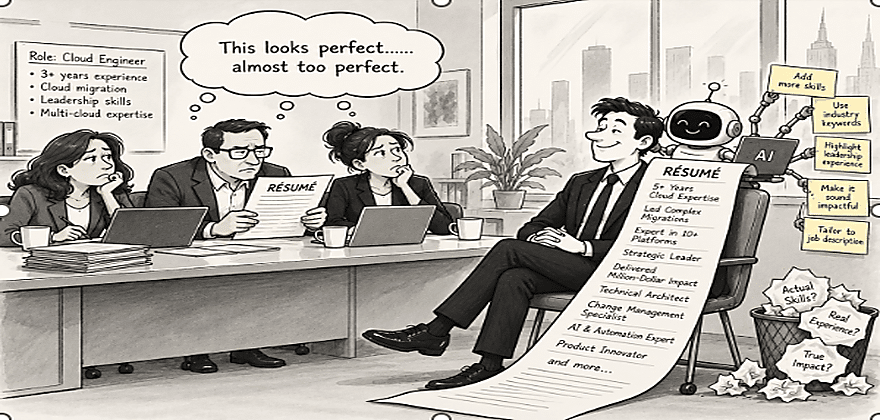 HR team reviewing candidate skills and experience during an AI-enabled recruitment process